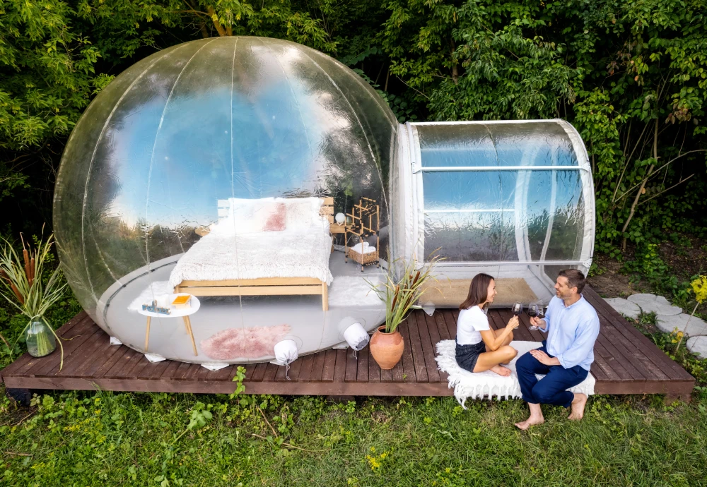 see through bubble tent